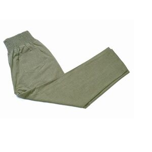 Emme Mama Maternity Linen Pants (size small, olive color)